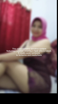 Woman Wearing a Hijab Who Is Naked