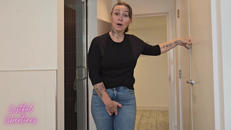 Lustful Libertines: Švagrová jeans smáčení po jejím zoufalství