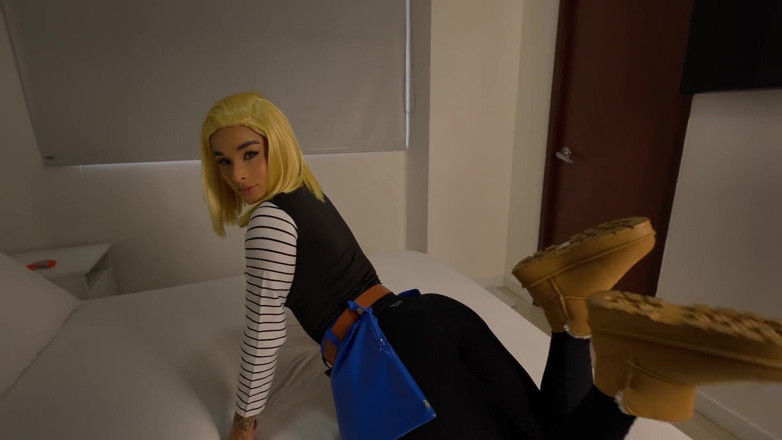 Abella olsen1: Android 18 Dbz adora foder e engolir porra! POV