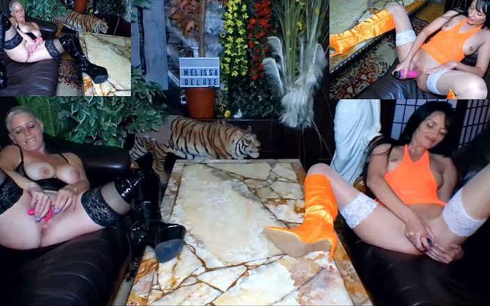 Melissa Deluxe: 假阳具挑战赛中的潮吹高潮！