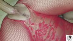 Tommy Wood XXX: Amatérská polská MILFka šuká v červeném tělovém obleku, zralé harcore a creampie