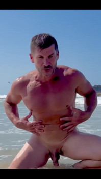 Naked Workout in Zipolite Mexico. Jumping Jacks with a Sprawl