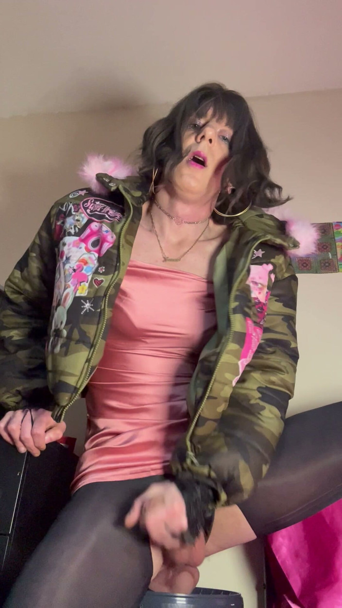 Jessica silk: Jess Silk Rides Dildo
