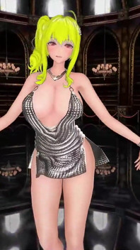Azur Lane St Louis Half Nude Dance Nayeon-pop Hentai Mmd 3D Blonde Hair Color Edit Smixix
