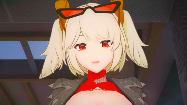 NSFWOtaku: Zenless zóna nula - Burnice White Jezdí na péru - 3D Hentai Animace