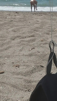 On the Beach Naked Enjoying