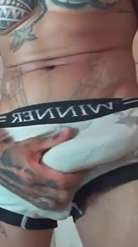 In His Underwear