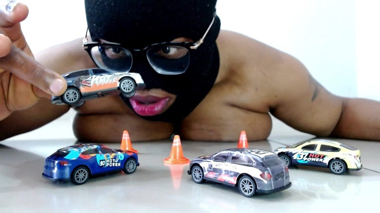 Maeling: Nascar Race Truck Breast Stomping and Crushing