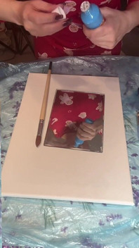 In Big Eyeglasses Asmr Acrylic Art Bloom in the Mist Part 1