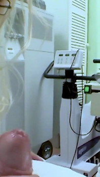 Doctor and nurse with blonde patient slut in hospital threesome