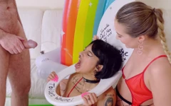 Candy Scott and Grace Lowdie Squirt Colours Out of Their Assholes - Piss Drinking Toilet Whore ATM Atogm