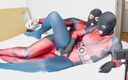 Nylon Xtreme: Nora Fox šuká s modrými punčocháči v nylonu