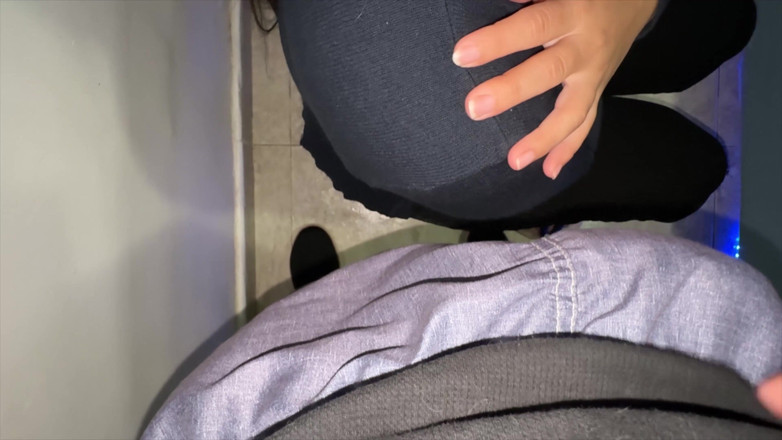 CoupleOfHotSins: He Puts His Penis on Her Shoulder and She Grabs...