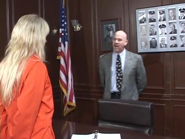 Vintage megastore: Detective fucks the suspect blonde.