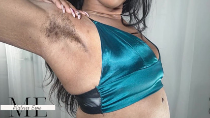 Mistress Esme: my hairy pits wont worship themselves