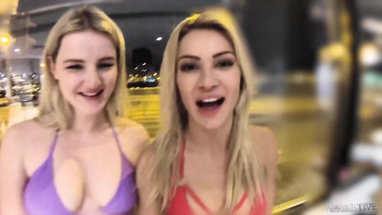 Immoral Live: Massive Cock Jock Threesome W Perfect Pussy PAWG College Cheerleaders...