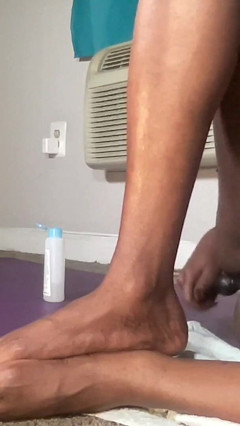 Black Trans Goddess Erupts Cum