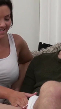Busty stepsister Sienna H fucks hard with her stepbro Bruce