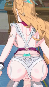 Genshin impact- la dolce torta e il sesso lussurioso di Escoffier - Animazione Hentai 3D