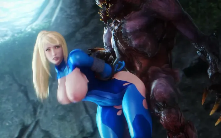 Velvixian 3D: Samus Aran Pounded