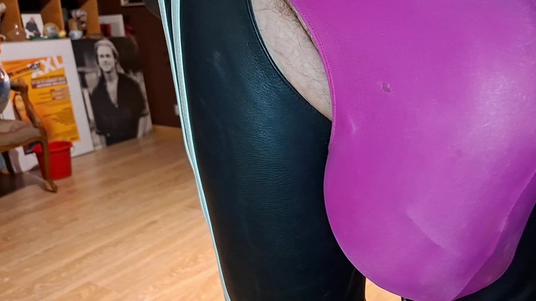 Monster_Meat_: Lycrajock a Leather Chaps, mirrorfun