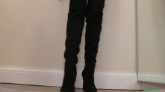 Danielle Maye: Suede Boot Domination