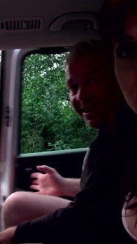 Stranger milf walks pass two guys with huge dick and fucks both cocks