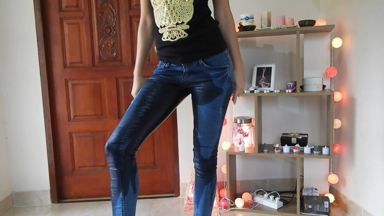 MissAnja_FH: Custom /rewetting celana jinsku 5 kali