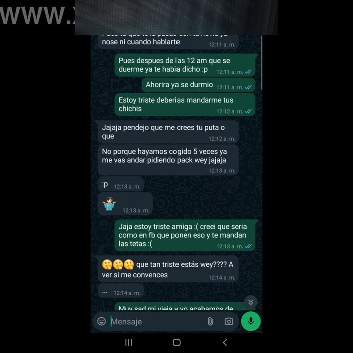 Mexicasero: 我穿着性感短裤的朋友给我发消息