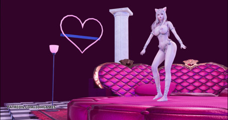 3D-Hentai Games: Anitta - Paradinha Ahri Kda, danse érotique sexy, caméra normale