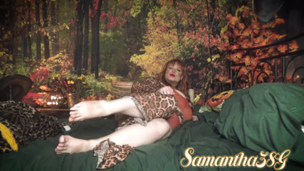 Samantha 38G: Podzimní foot fetiš Samantha 38g