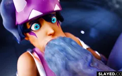 Taimanin Kiriko hardcore sexo extremo acabando todo sofocado