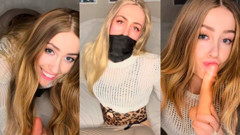 Petite Teen Femboy Masturbating and Undressing thumbnail