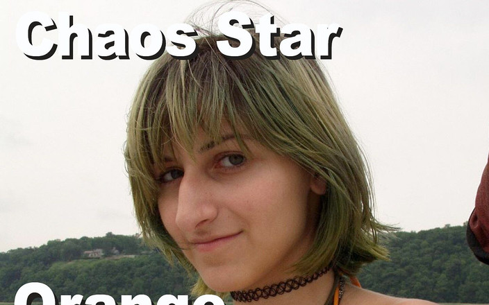 Picticon bondage and fetish: Chaos star bikini arancione che rema