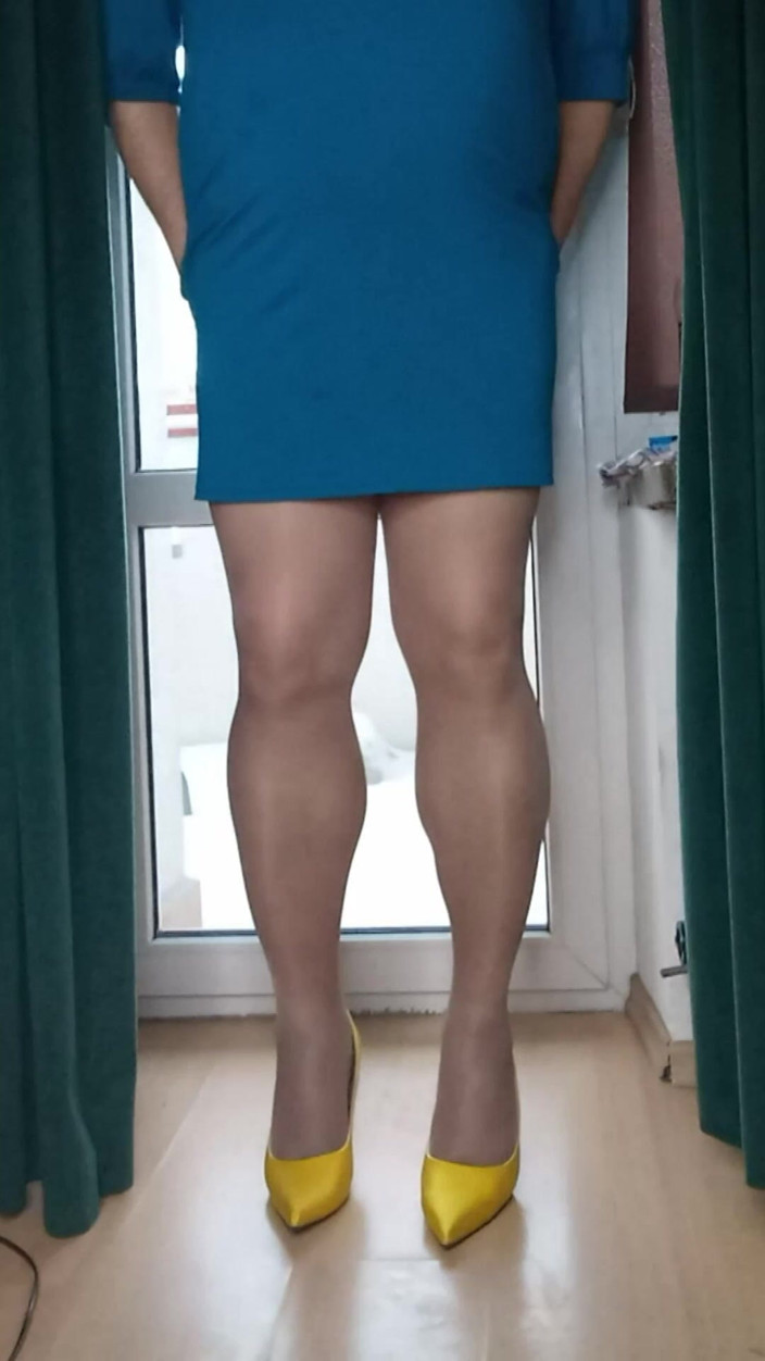 Nattalie Trans: Mini Dress and High Heels