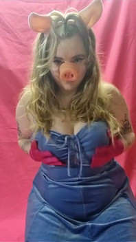 seksi Miss Piggy Bigg honking tits