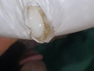 Diaper sex studio: Eiaculazione dentro il mio pannolino
