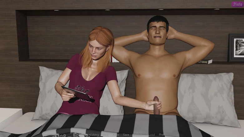 Adultgameplayvideos studio: My Stepbrother's Wife 4 Jennifer Stroked the Cock with Her Hand