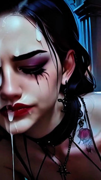 Hot Gothic Witch - Seks Anal & Sperma Di Kastil Berhantu (4k Ai Generated)