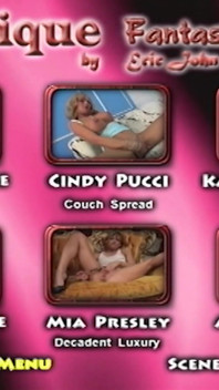 Erotique zábava - Gauč Spread Cindy Pucci Velká prsa Exotická krása Tře a roztahuje svou kundičku pro tebe