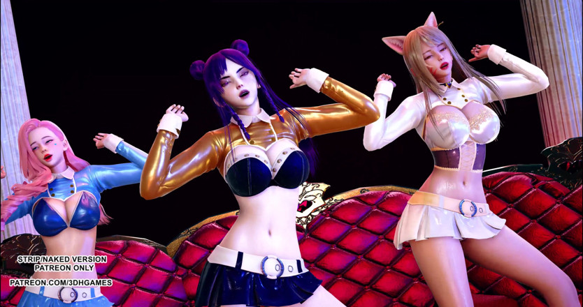 3D-Hentai Games: Sunmi - Lalalay Ahri Seraphine Kaisa erotische hete dans