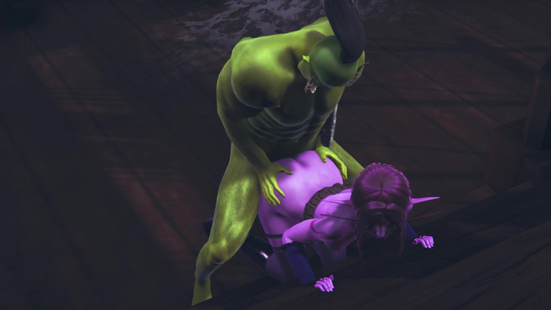 Waifu club 3D: Orc fickte eine elfe in den arsch