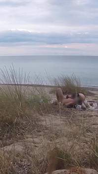 French Teacher Slut Blowjob Amateur on Nude Beach Public Front Stranger with Cumshot - Misscreamy