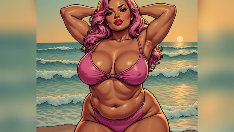 AI Porn: Tanned Beach Babes Ai Art