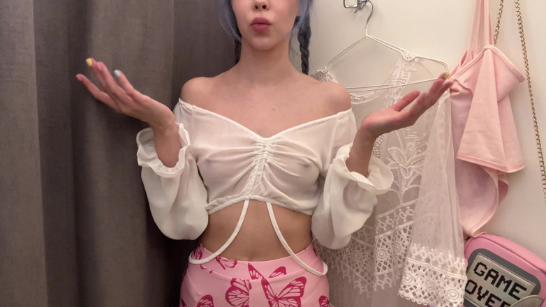 Little_Kitty69: Can You See My Hard Nipples Right Through This Sheer...