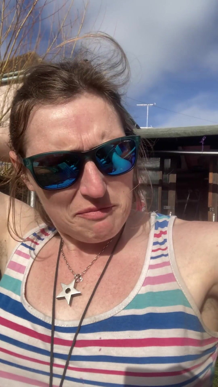 Pissing Paradise: Squatting Over My Phone in My Exposed Garden, with Some...