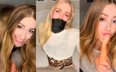 Petite Teen Femboy Masturbating and Undressing