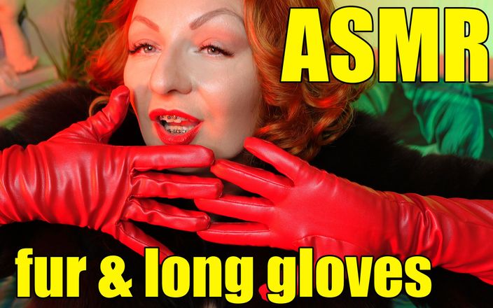 Arya Grander: Futro fetysz i długie skórzane rękawiczki przypią milf