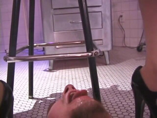 Sex Karma: A pair of PVC-clad Dommes have slave worship heels and...