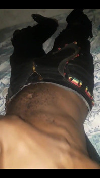 Kenyan Black Guy Stroking His BBC